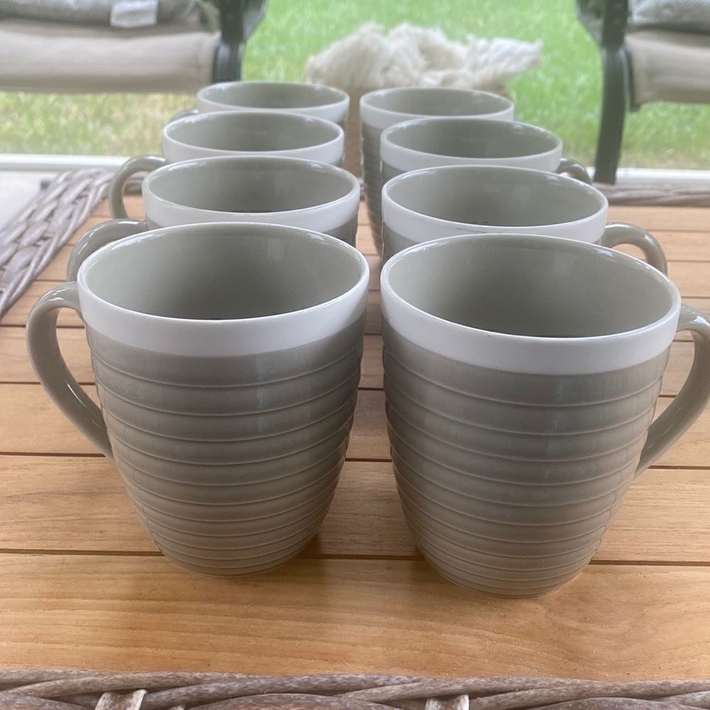 Sango Rio Taupe 5150 Set of 4 Mugs